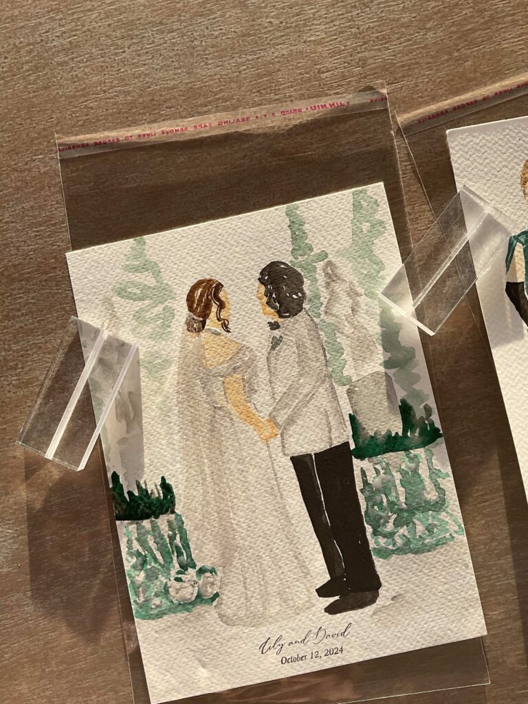 live wedding painter italy