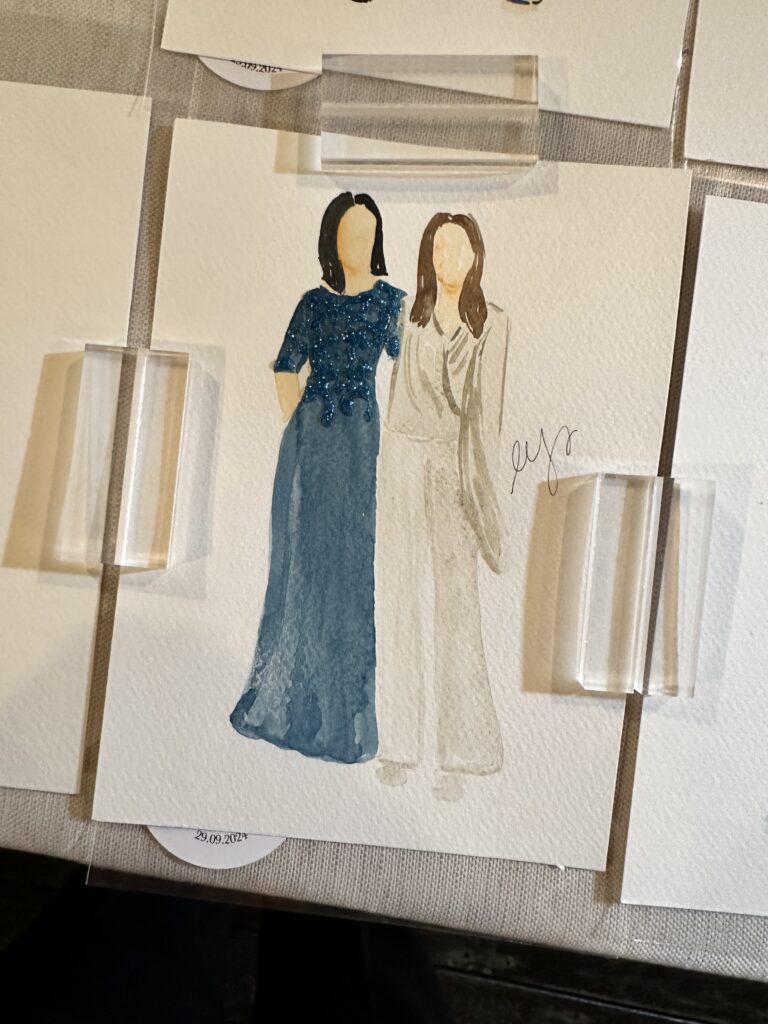live wedding painter italy
