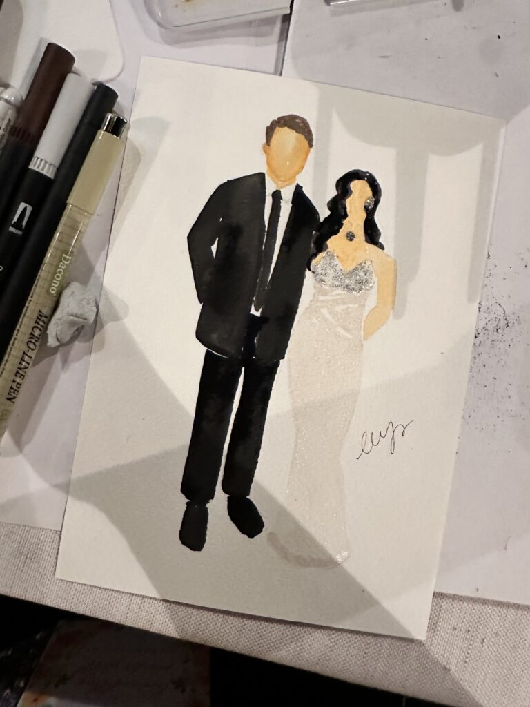 live wedding painter italy