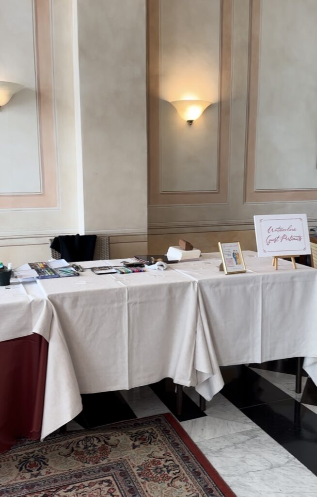 live wedding painter italy