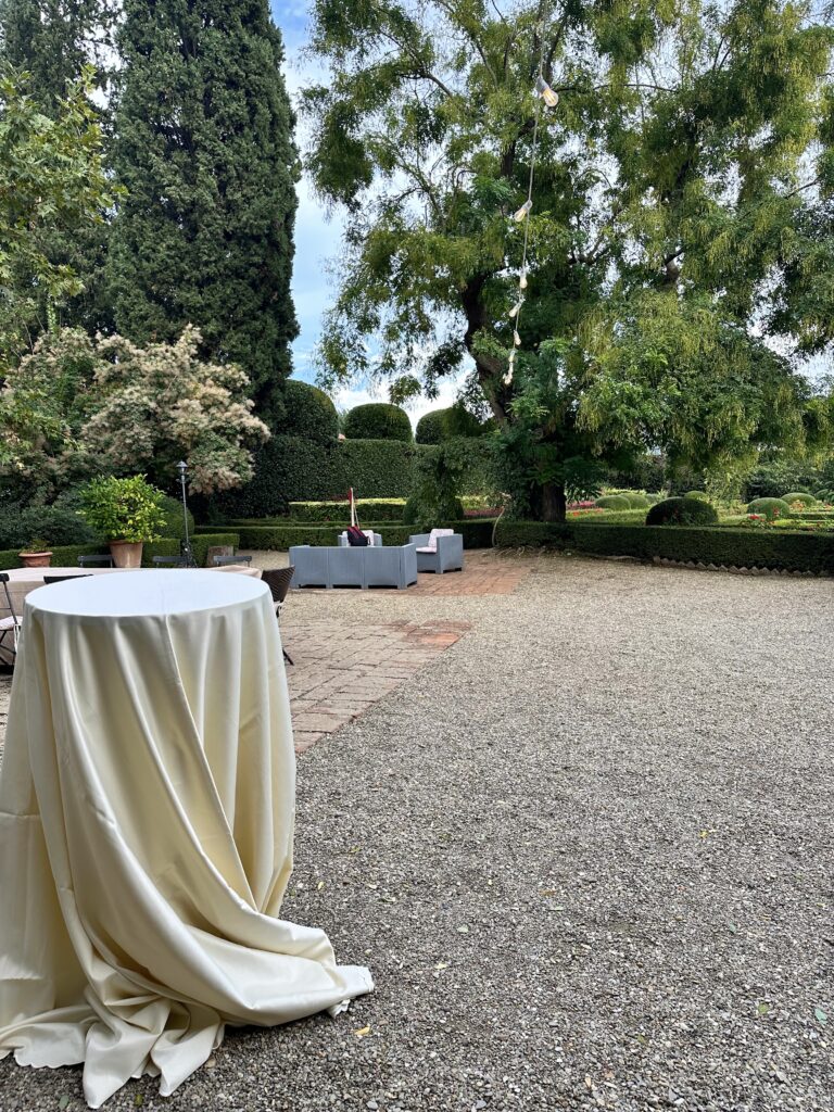 live wedding painter italy Villa Merlo