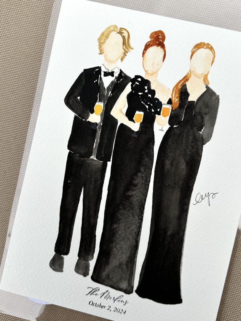live wedding painter italy