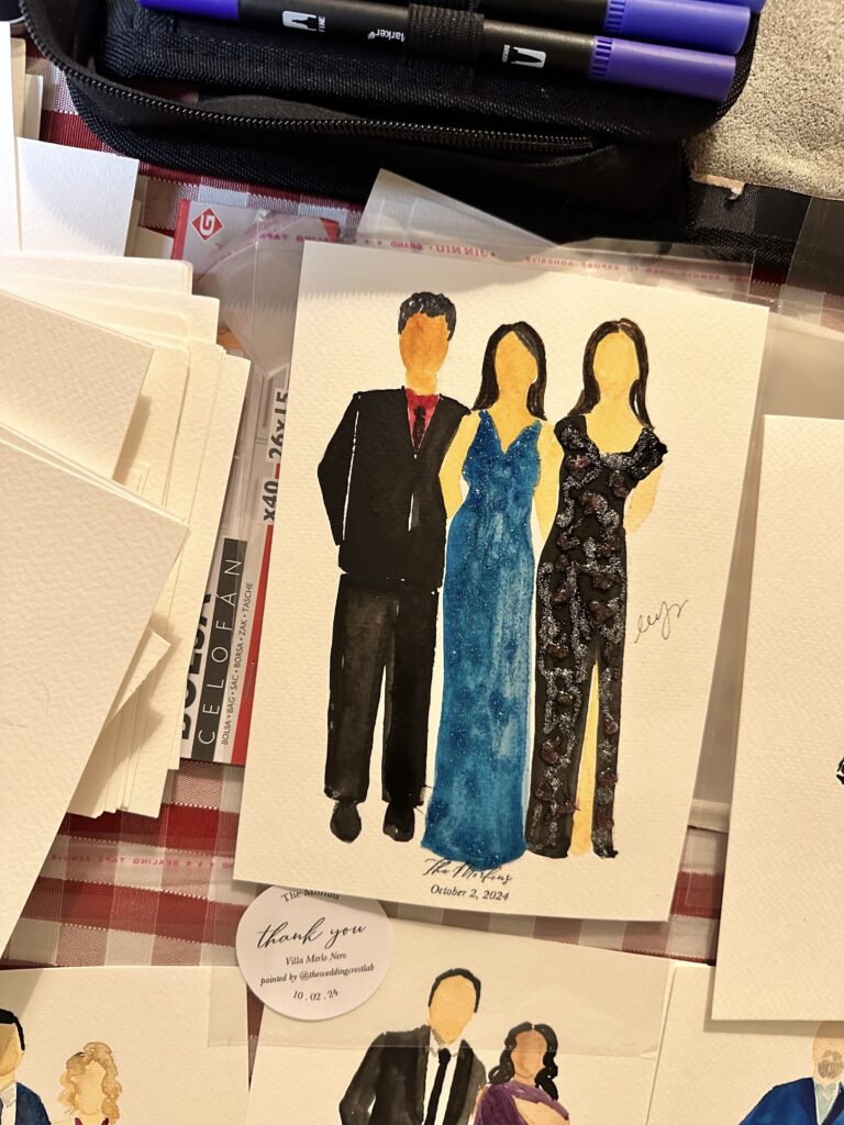 live wedding painter italy