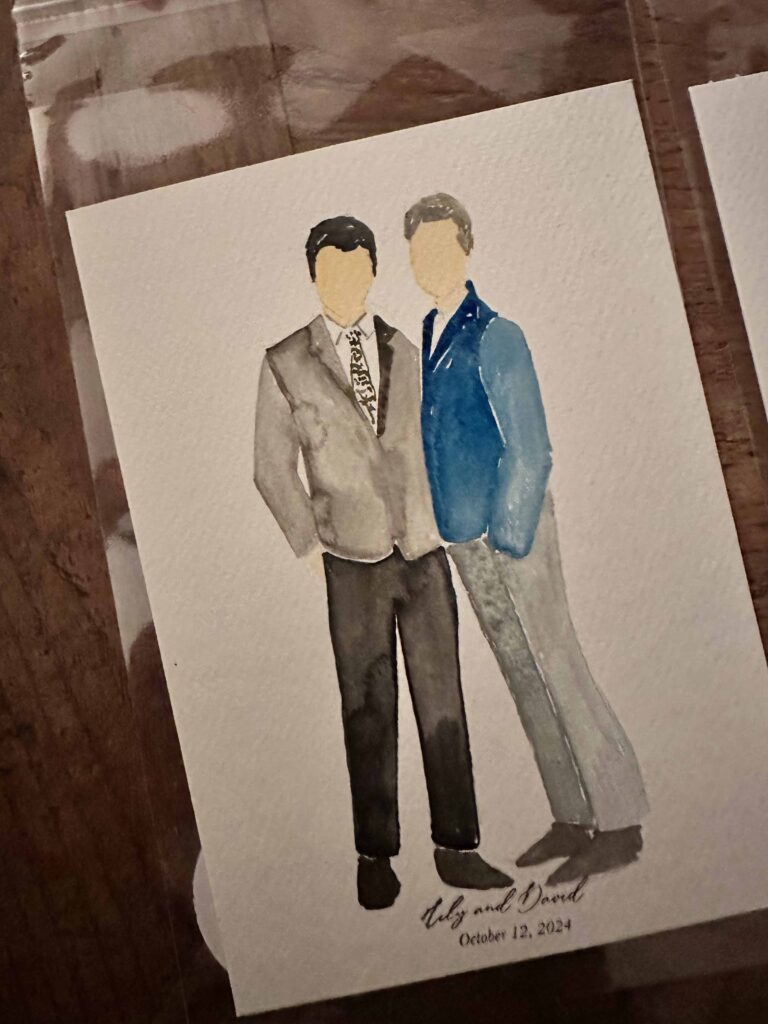 live wedding painter italy