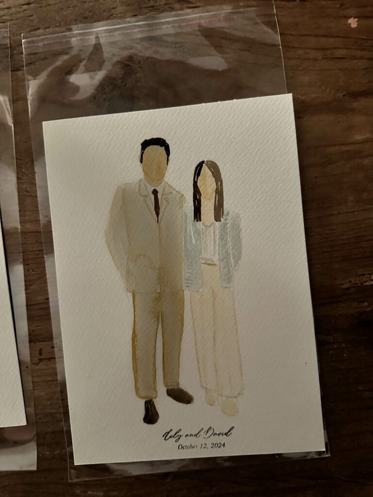 live wedding guests painter italy