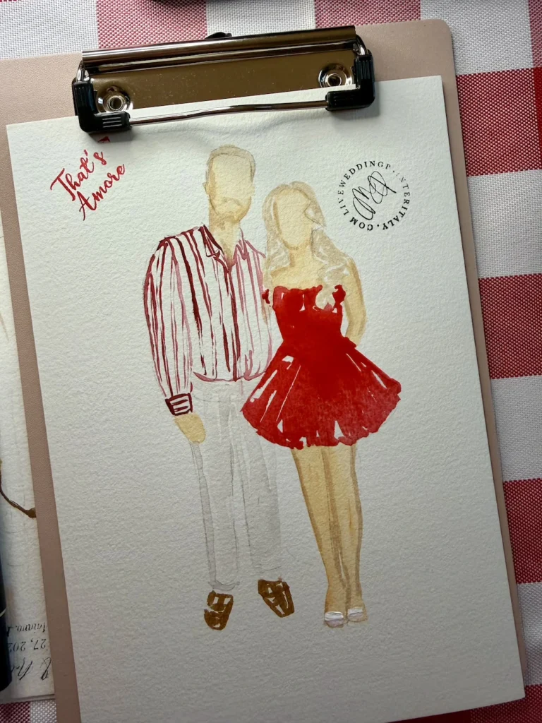 live wedding painter italy lake como