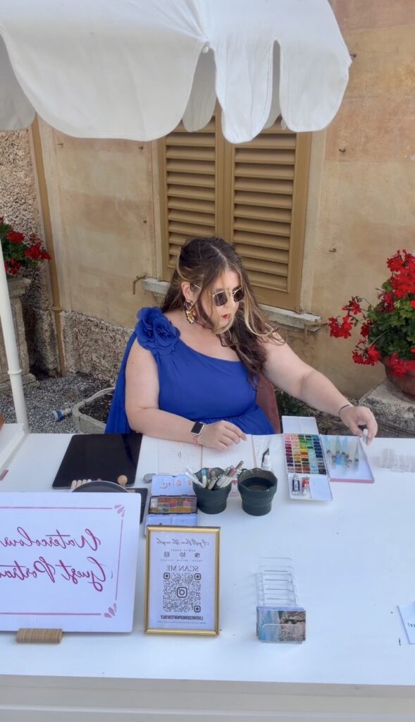 live wedding painter italy