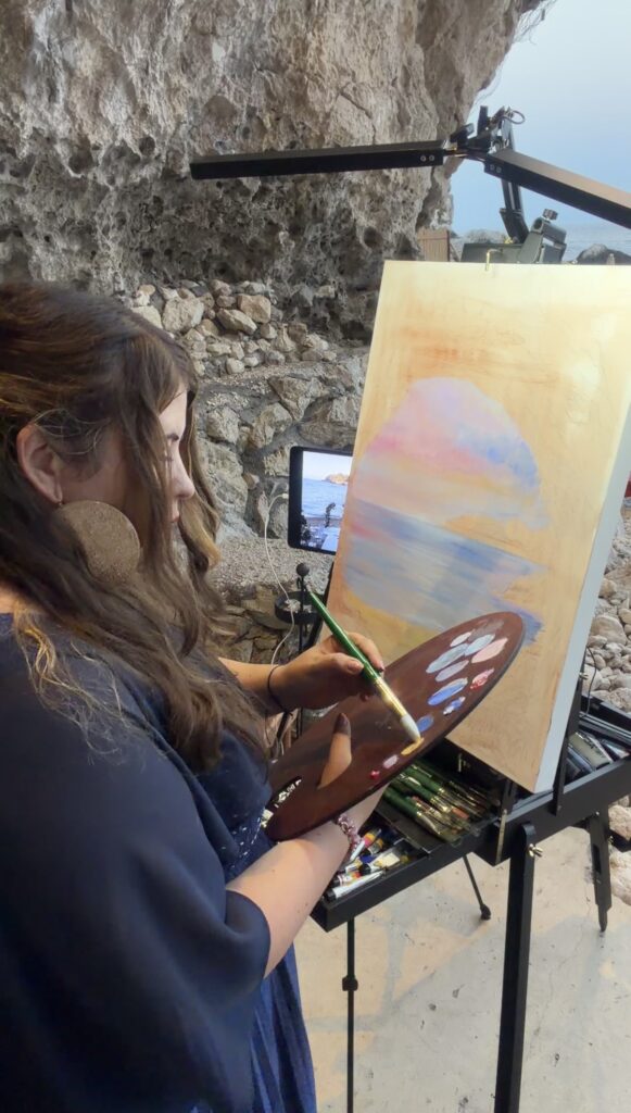 live wedding painter italy maria paola tintis